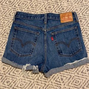 Levi’s High Waisted Button Fly Shorts